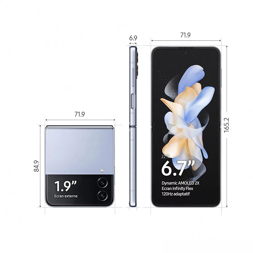 Galaxy Z Flip 4 Bleu Alpin - recondiphone.com
