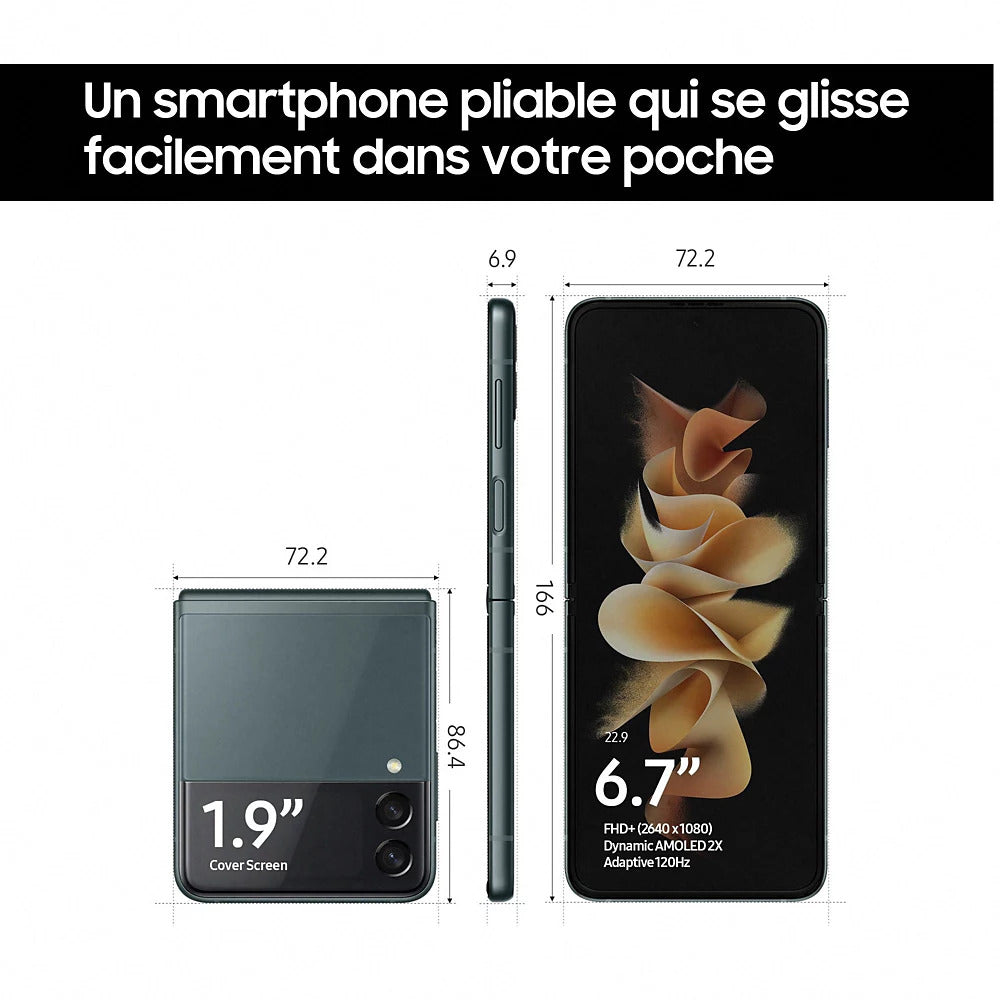 Galaxy Z Flip 3 5G Vert Foncé - recondiphone.com