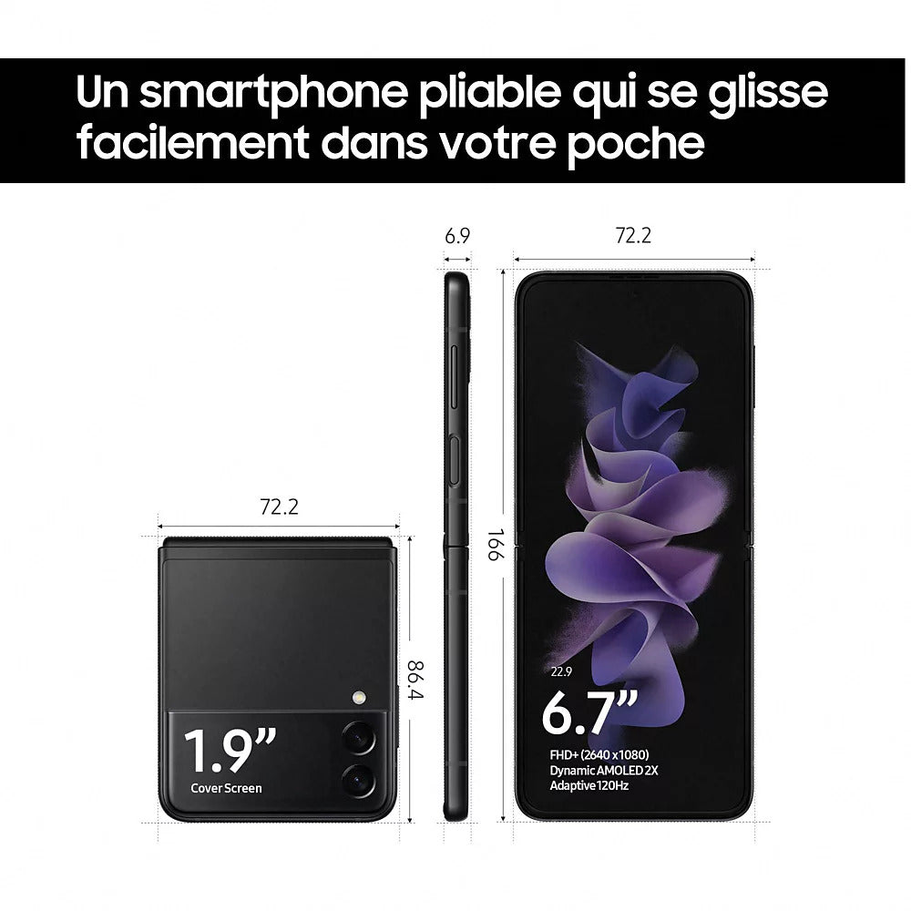 Galaxy Z Flip 3 5G Noir - recondiphone.com